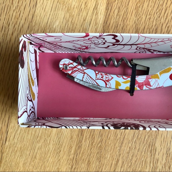 ❤️Demdaco Wine Bottle Opener Handheld Heart Floral Design NEW - Picture 7 of 9